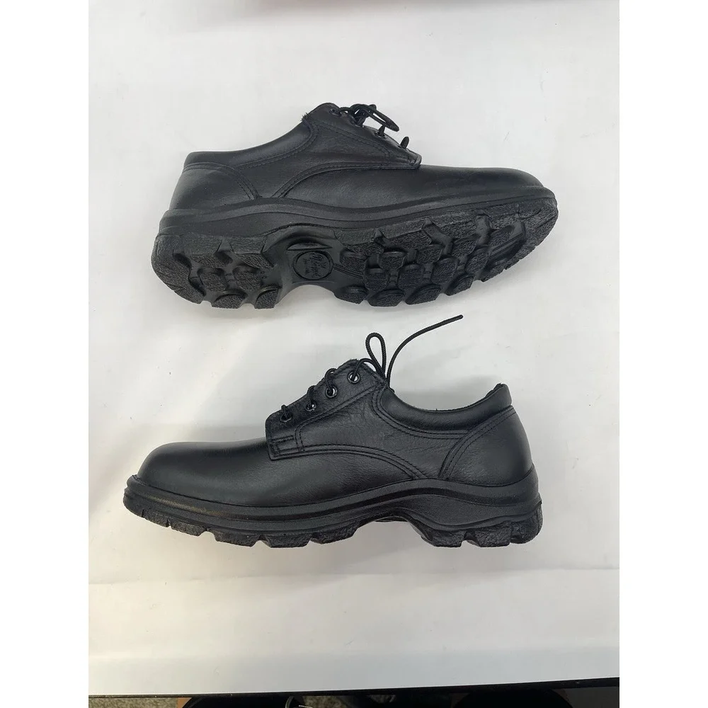 THOROGOOD Oxford Work Shoes Men's Black Patent Leather Size 7 XW 804-6905